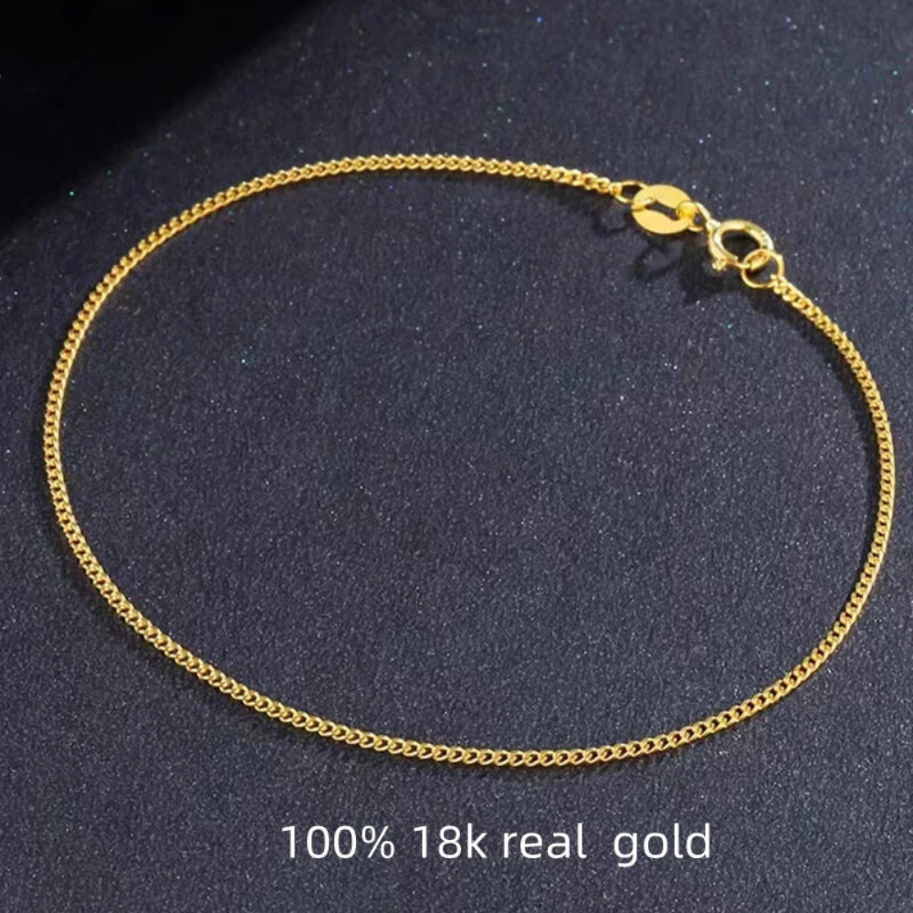 Riga 18k Gold Box Chain Bracelet