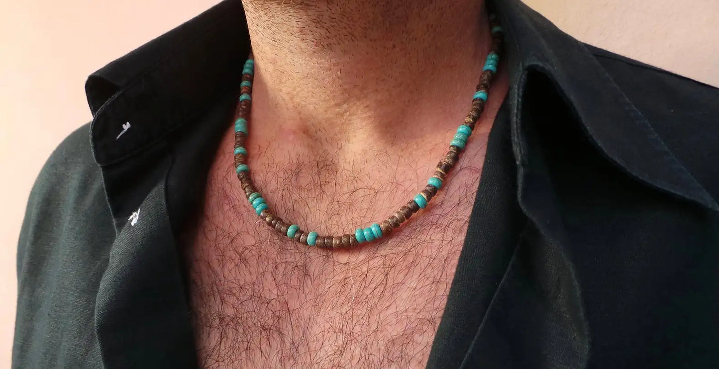 Algiers Wooden Bead Necklace