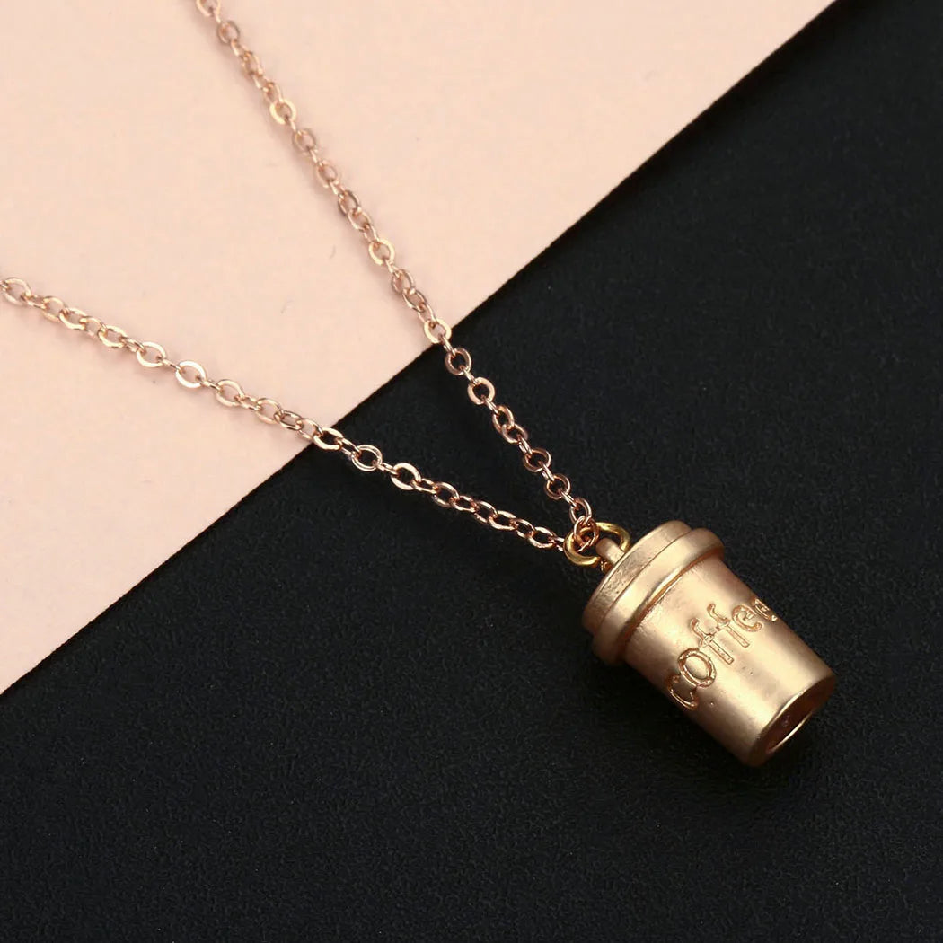 NYC Coffee Cup Pendant Necklace