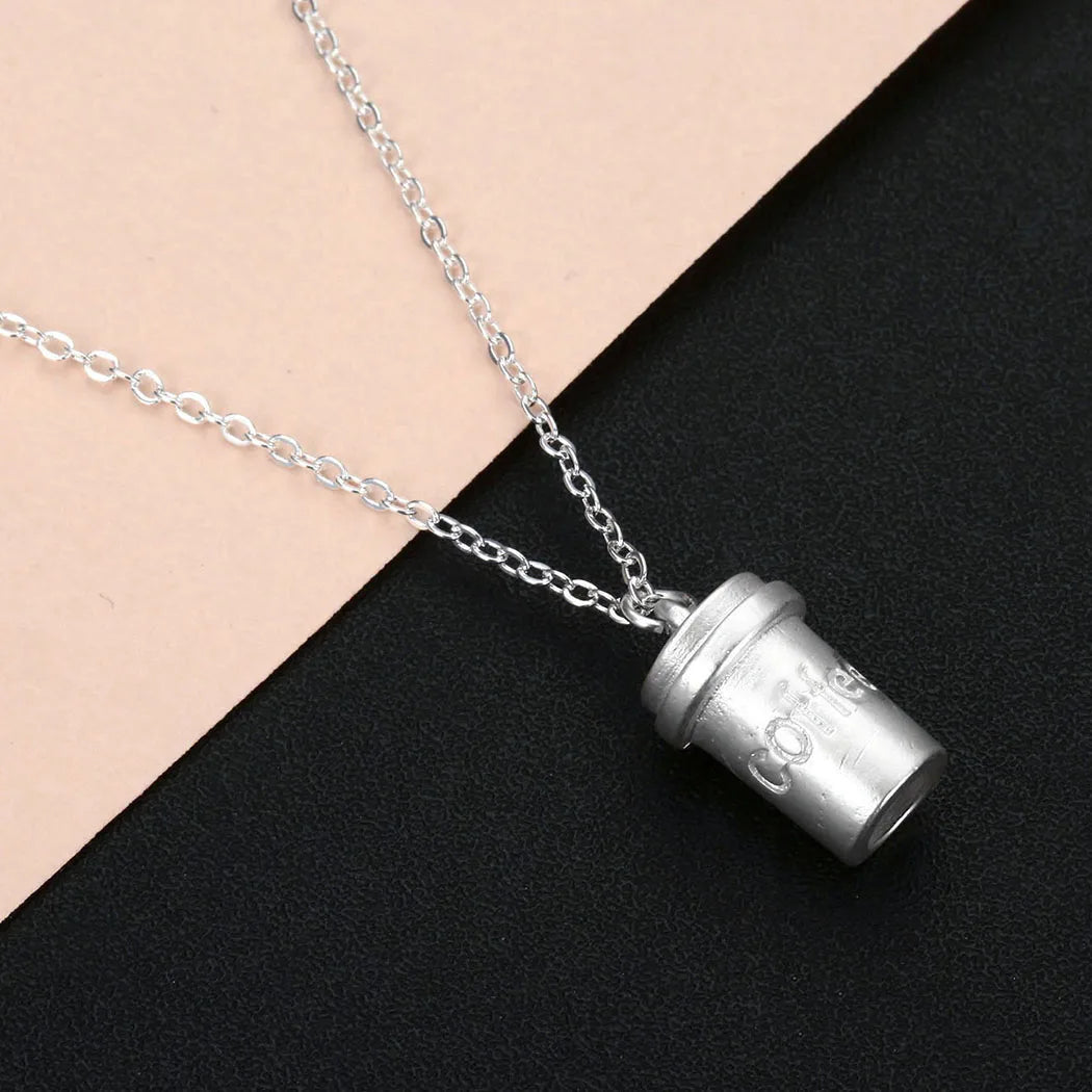 NYC Coffee Cup Pendant Necklace