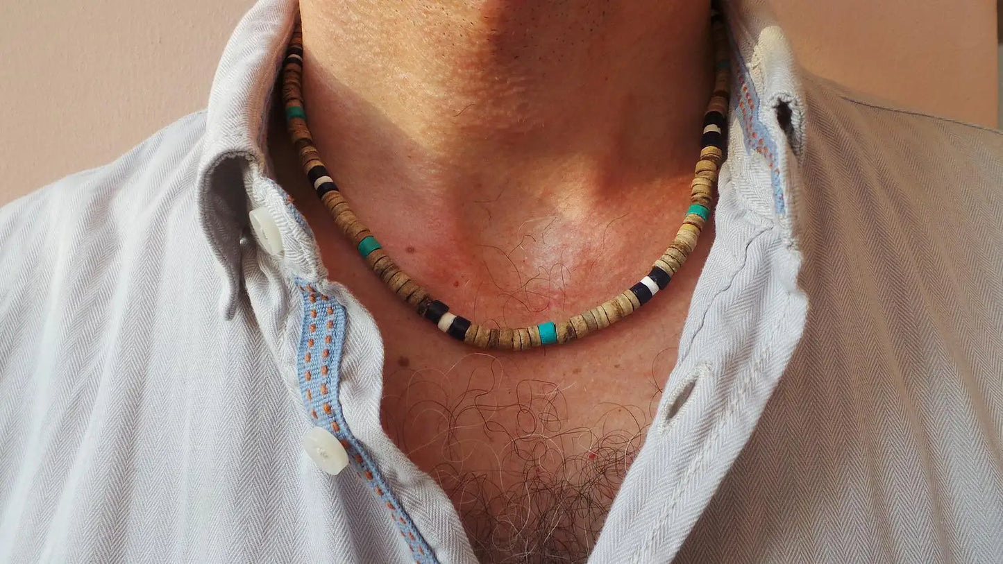 Algiers Wooden Bead Necklace
