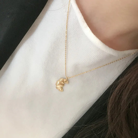 Paris Croissant Necklace