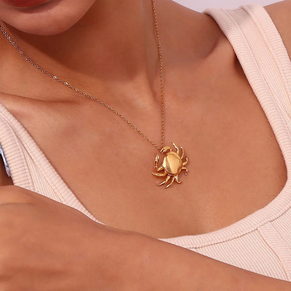 Sebastian Crab Pendant Necklace