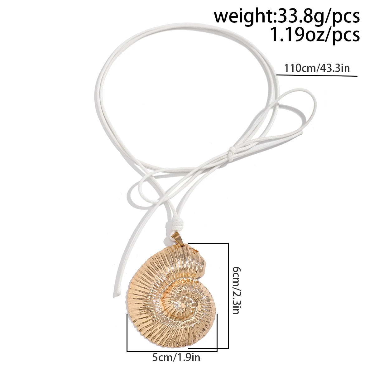 Ibiza Large  Conch  Pendant Necklace