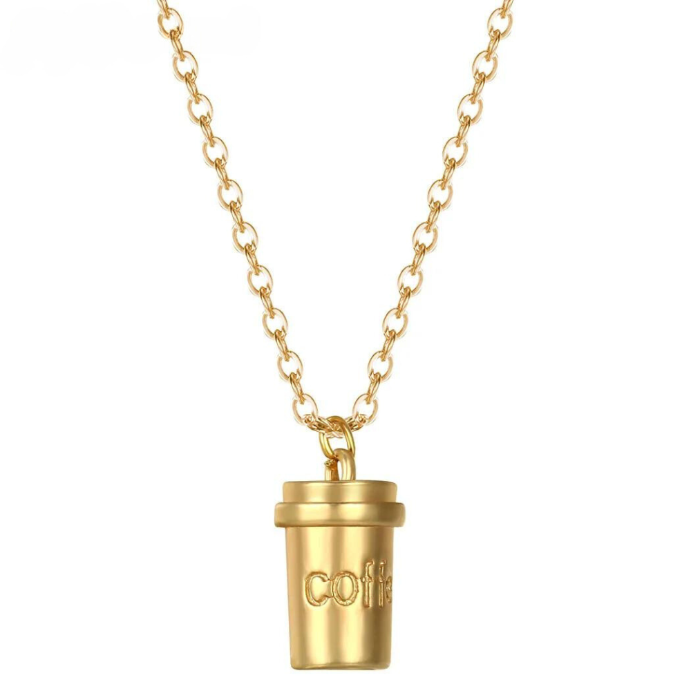 NYC Coffee Cup Pendant Necklace